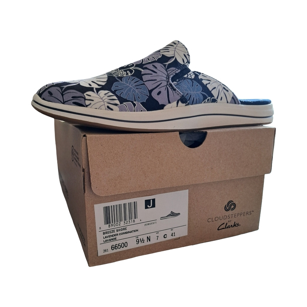 Clarks Cloudsteppers Breeze Shore Mule Slip Ons Women's Shoes New Size 9.5 N - Picture 2 of 11
